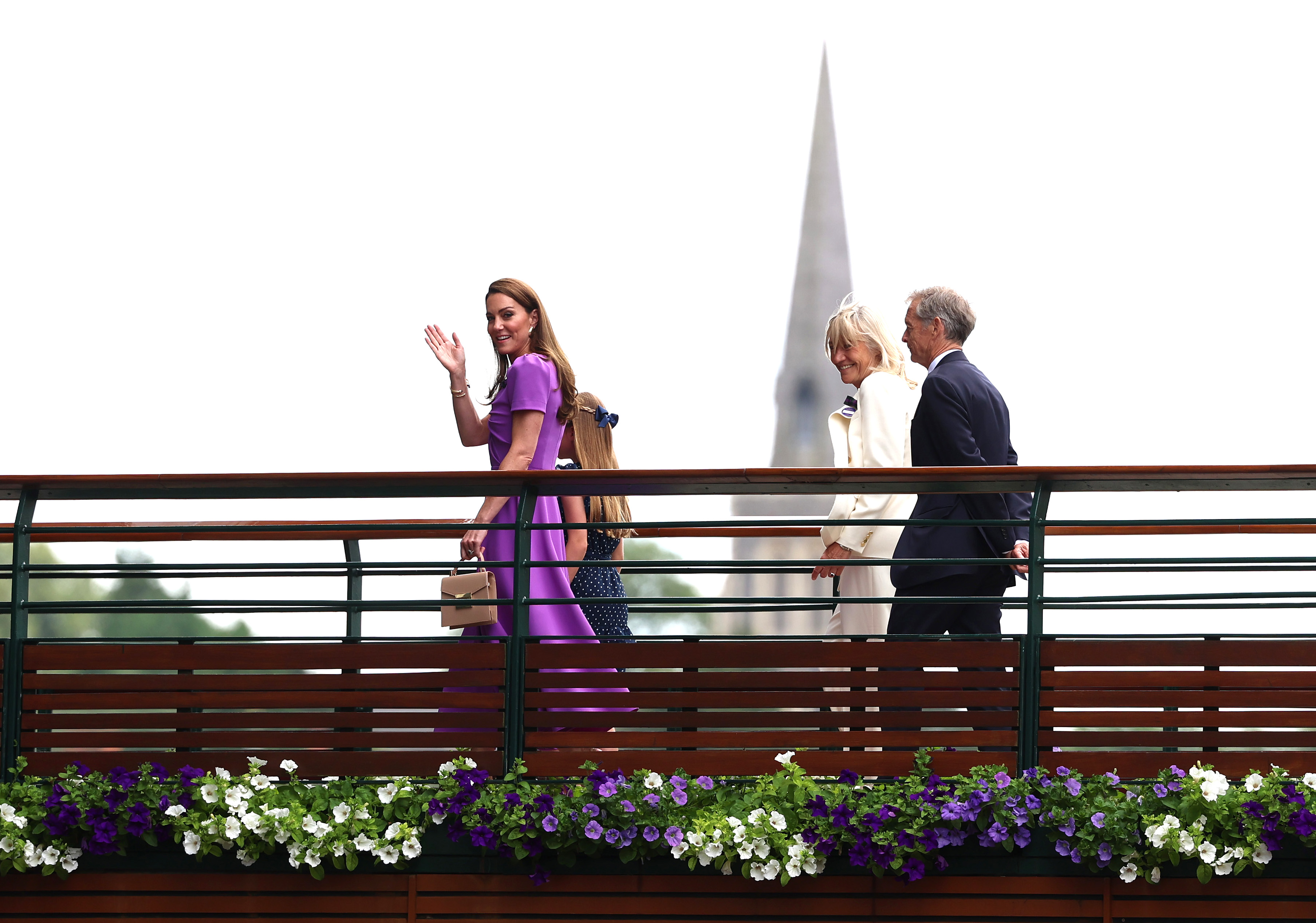 Catherine, Princesa de Gales, durante la decimocuarta jornada de The Championships Wimbledon 2024 en el All England Lawn Tennis and Croquet Club el 14 de julio de 2024 en Londres, Inglaterra | Fuente: Getty Images