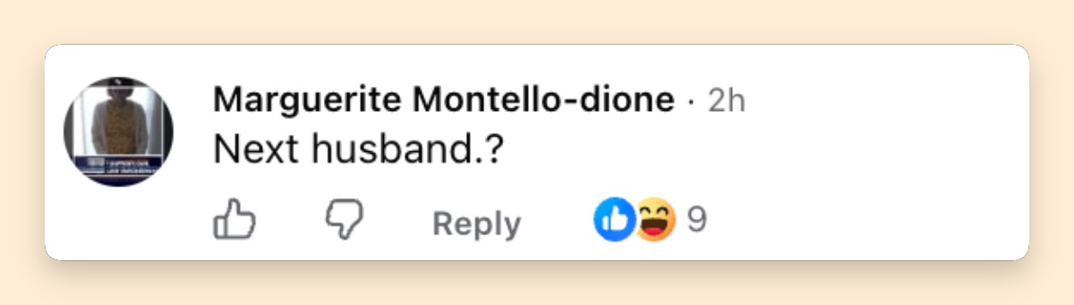 Un usuario de las redes sociales ya estaba mirando más allá del supuesto nuevo romance de Jennifer Lopez. La pregunta en tono de broma sobre el matrimonio ponía de manifiesto lo rápido que se habían disparado los rumores. | Fuente: Facebook/pagesix