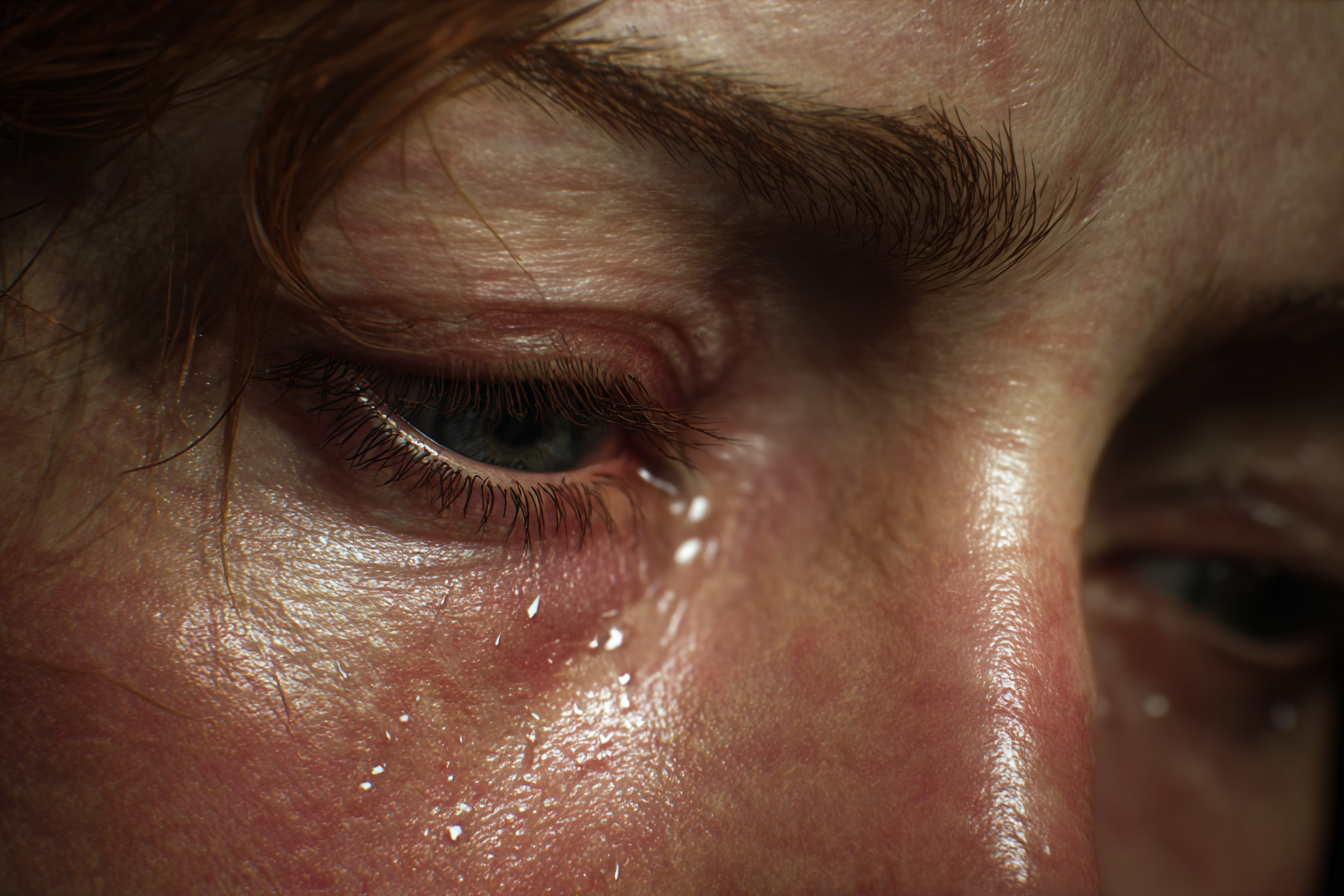 Una mujer llorando | Fuente: Midjourney