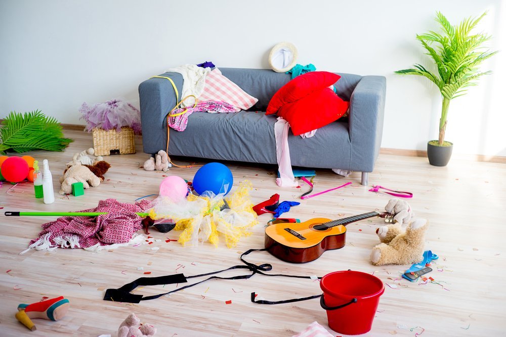 Casa desordenada. | Imagen tomada de: Shutterstock