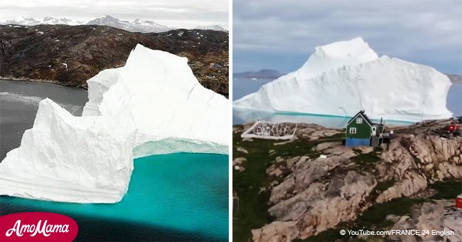 Iceberg de 11 millones de toneladas flotando cerca de un pequeño pueblo obliga a la gente a evacuar