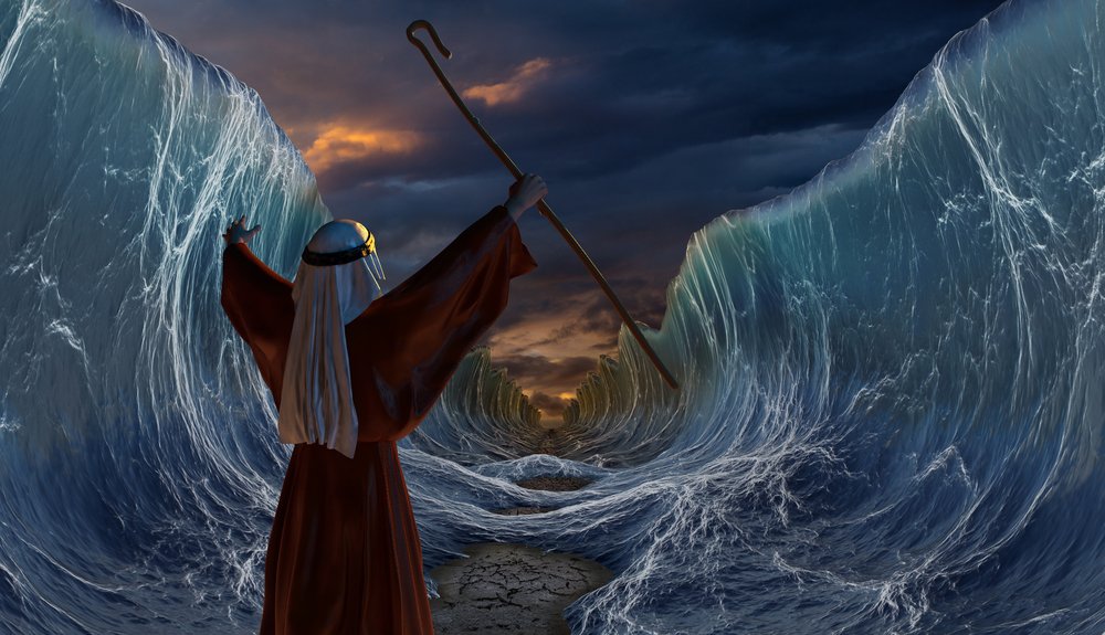 Ruta del Éxodo de Moisés cruzando el mar rojo.| Fuente: Shutterstock