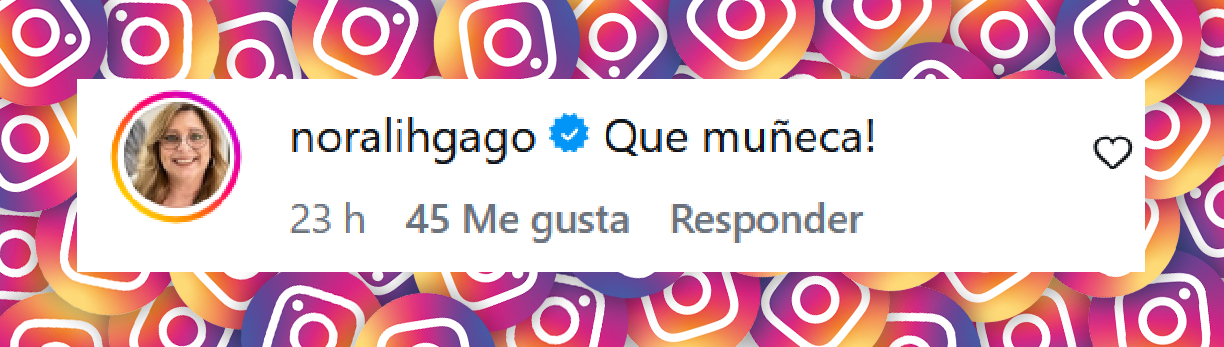 Comentario de Noralih Gago sobre la publicación de Dani "La Chepi" donde mostró su cambio de look | Fuente: Instagram/danilachepi