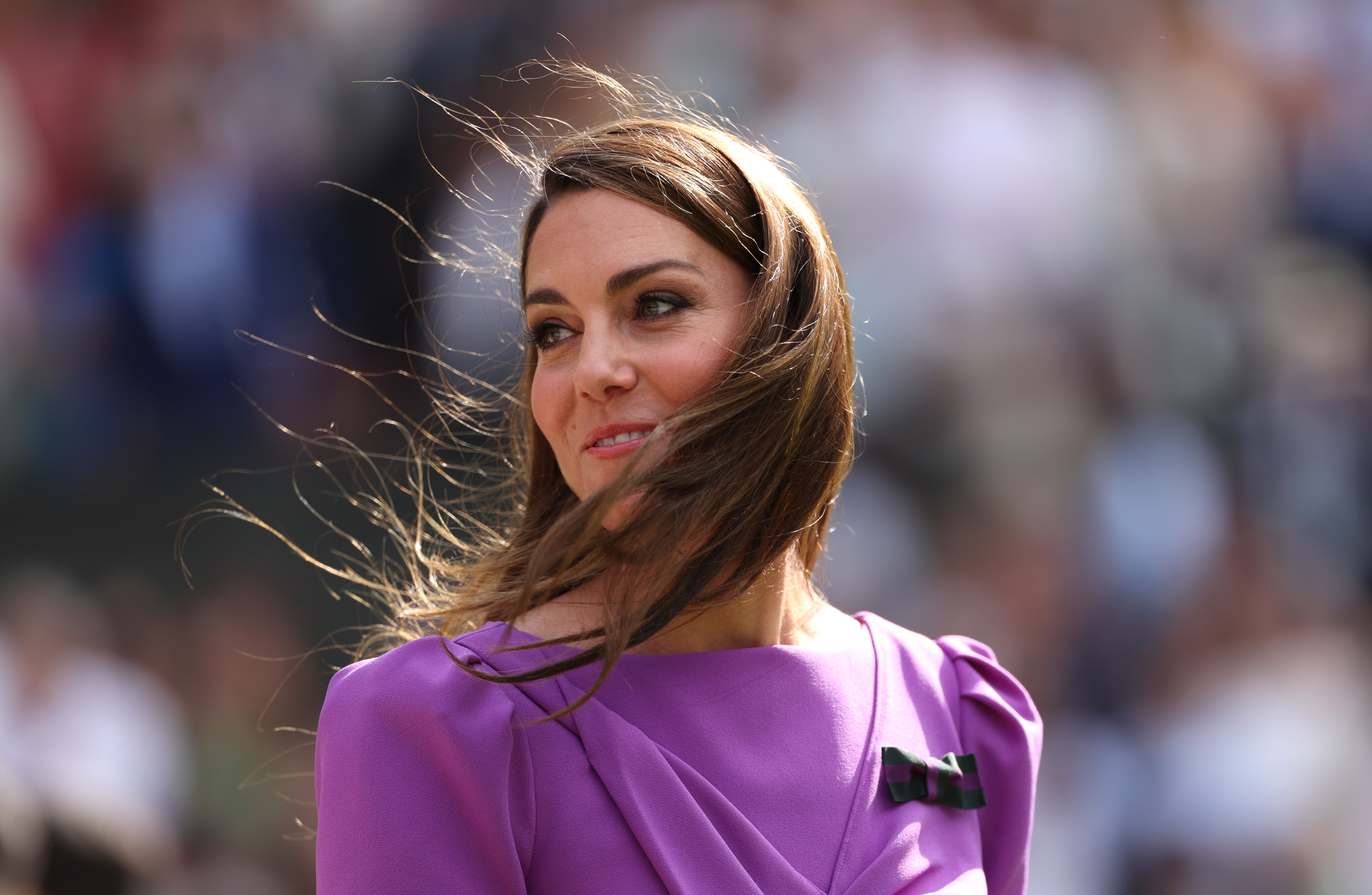 Catherine, princesa de Gales en la decimocuarta jornada de The Championships Wimbledon 2024 en el All England Lawn Tennis and Croquet Club de Londres, Inglaterra, el 14 de julio de 2024 | Fuente: Getty Images