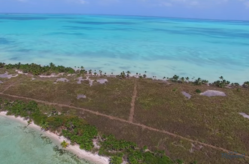 La isla de 42,0873 hectáreas de Leonardo DiCaprio, Blackadore Caye, de un vídeo del 21 de abril de 2016 | Foto: YouTube.com/WillMitchellBelize