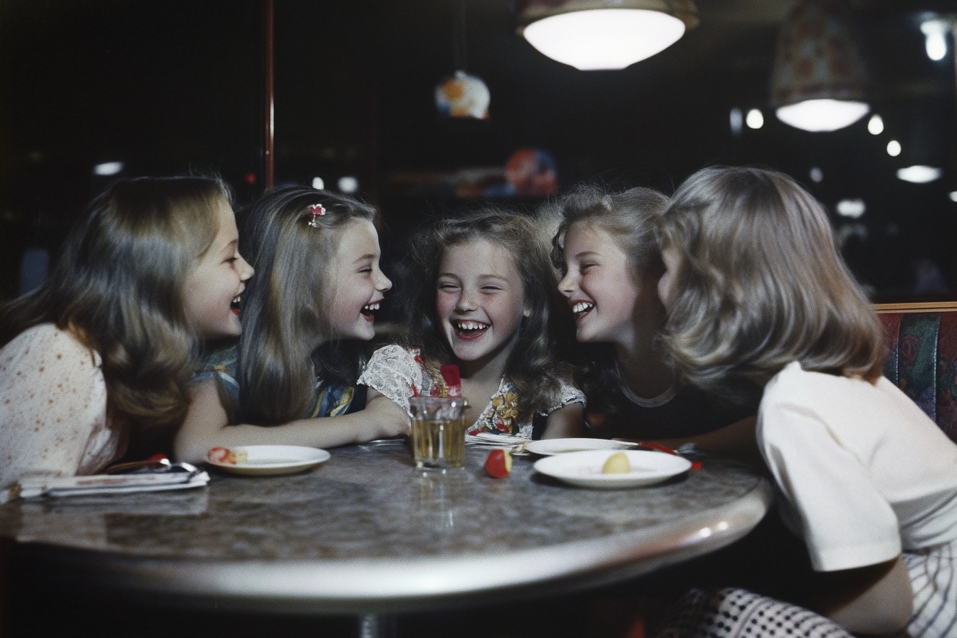 Adolescentes en un restaurante | Fuente: Midjourney