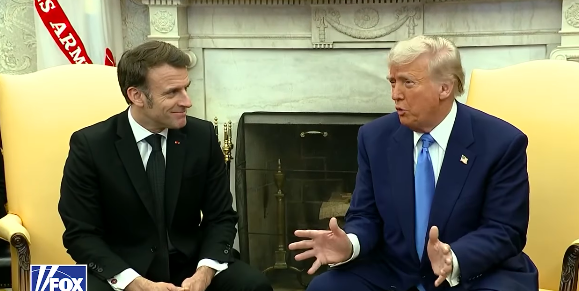 Donald Trump relatando una anécdota sobre una cena suya y de su esposa con Emmanuel Macron y su esposa, publicada el 24 de febrero de 2025. | Fuente: Instagram/foxnews