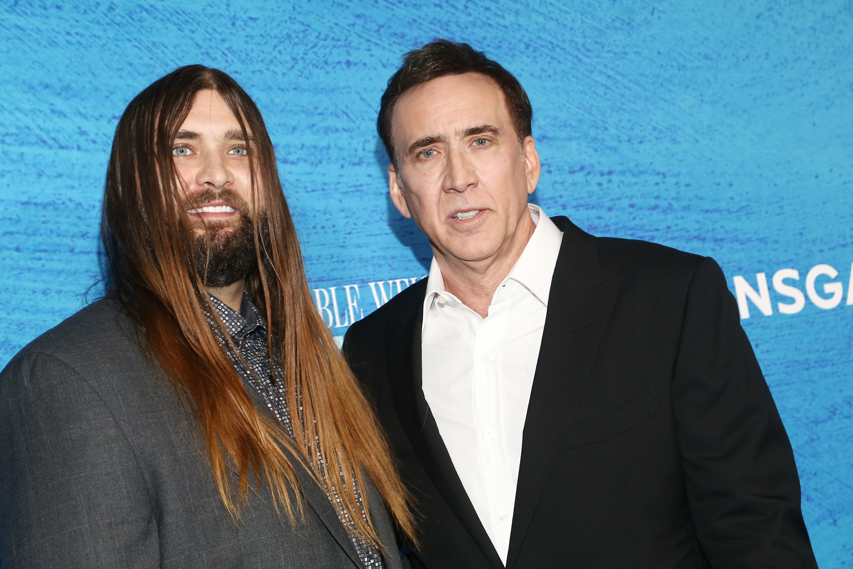 Weston Cage Coppola y Nicolas Cage en la proyección de "El peso insoportable del talento masivo" en Los Ángeles en 2022 | Fuente: Getty Images