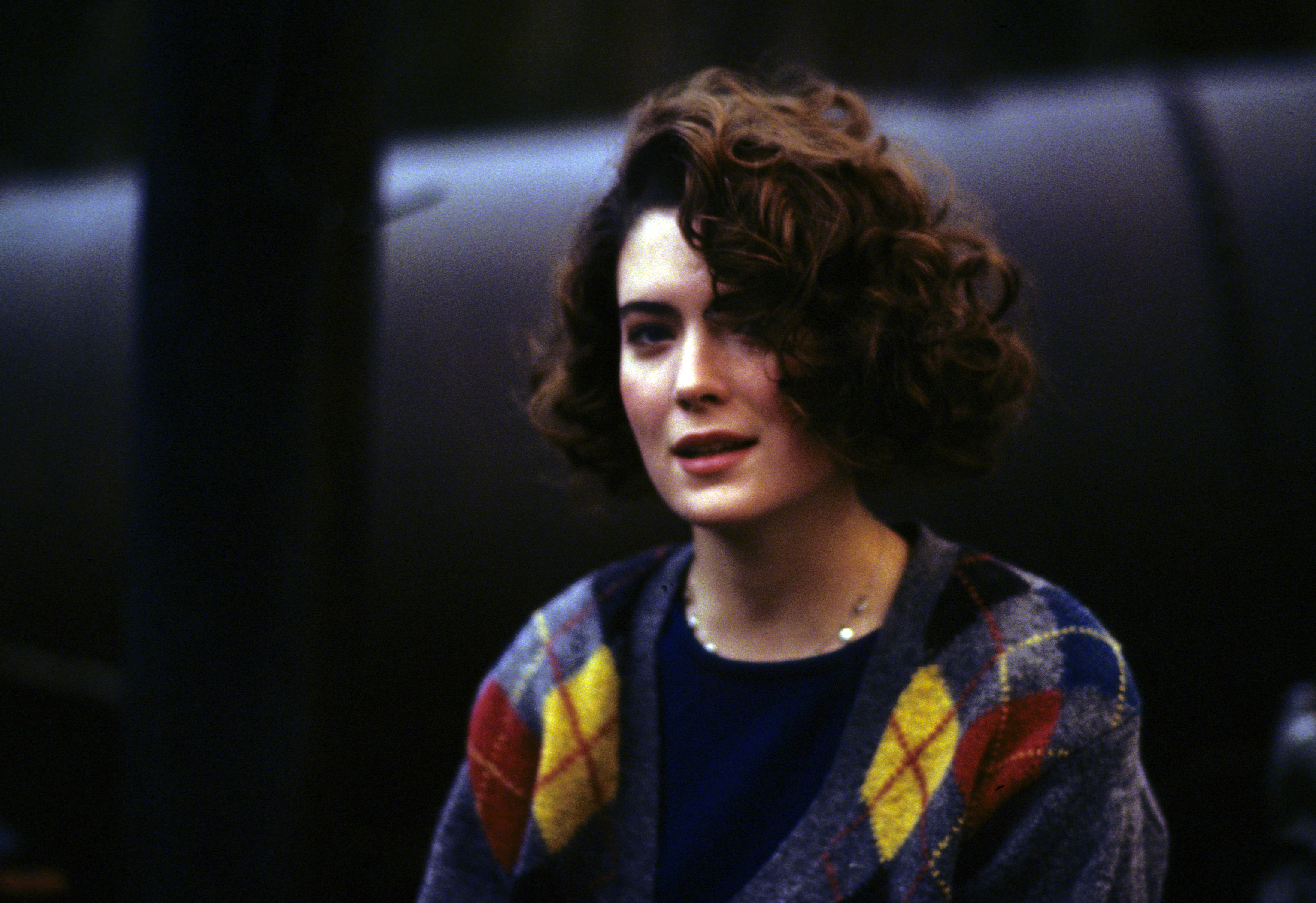 Lara Flynn Boyle durante el rodaje de "Twin Peaks", hacia 1990 | Fuente: Getty Images
