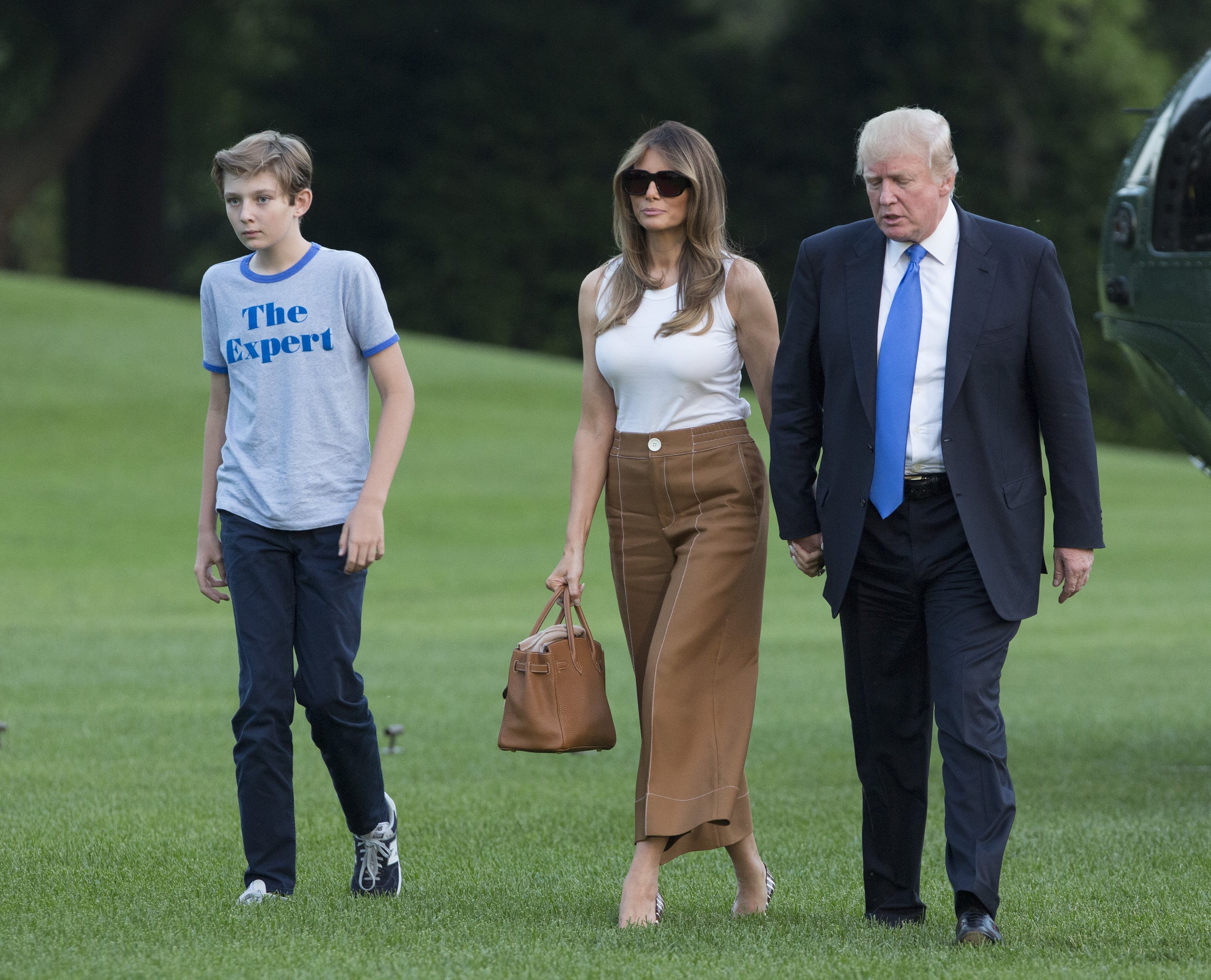 Donald, Melania y Barron Trump se mudan a la Casa Blanca en Washington, DC | Foto: Getty Images