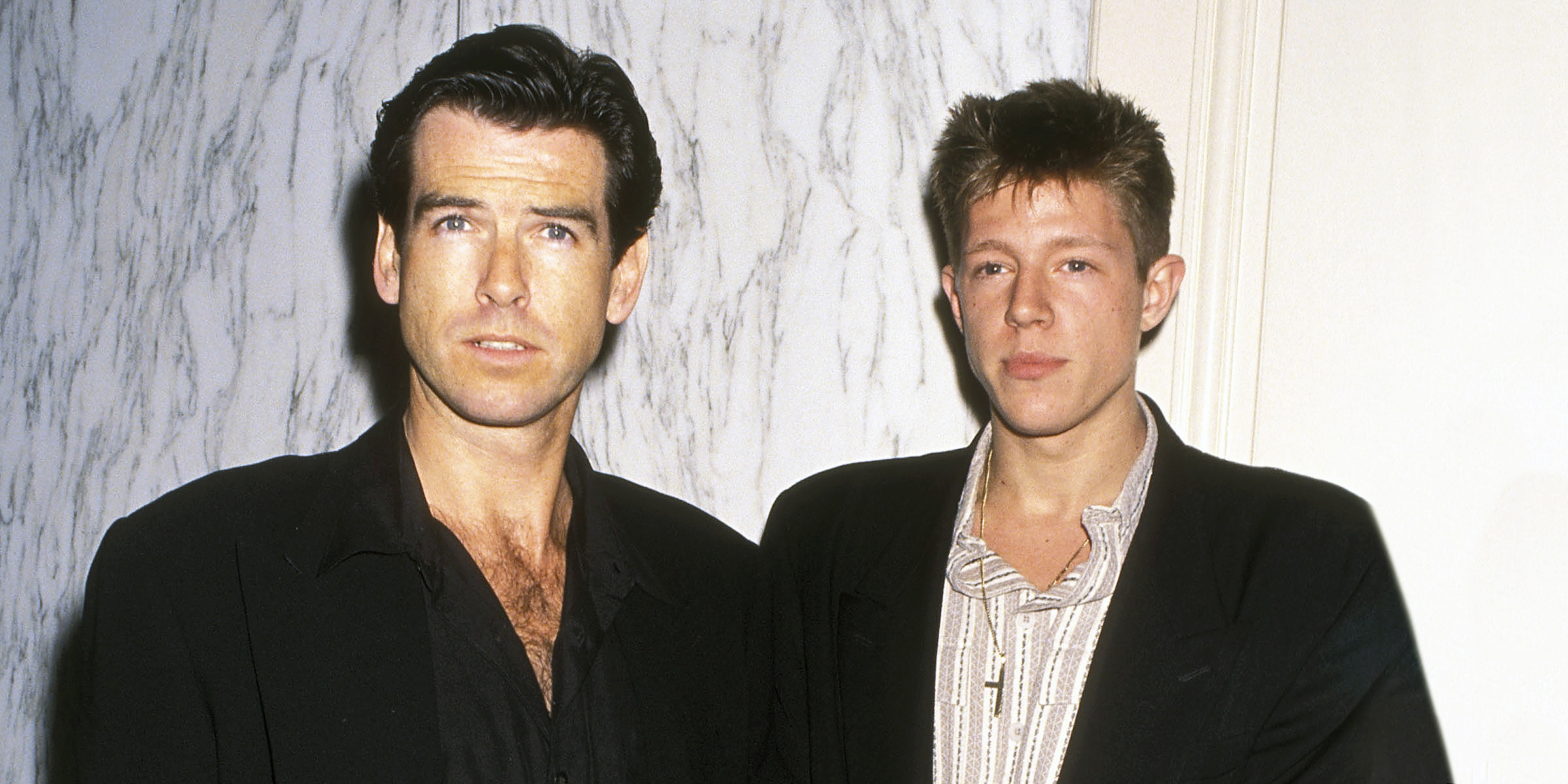 Pierce Brosnan y su hijo, Christopher | Fuente: Getty Images