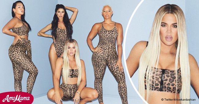 Khloé Kardashian presume curvas perfectas post parto en sujetador de leopardo y ajustados shorts