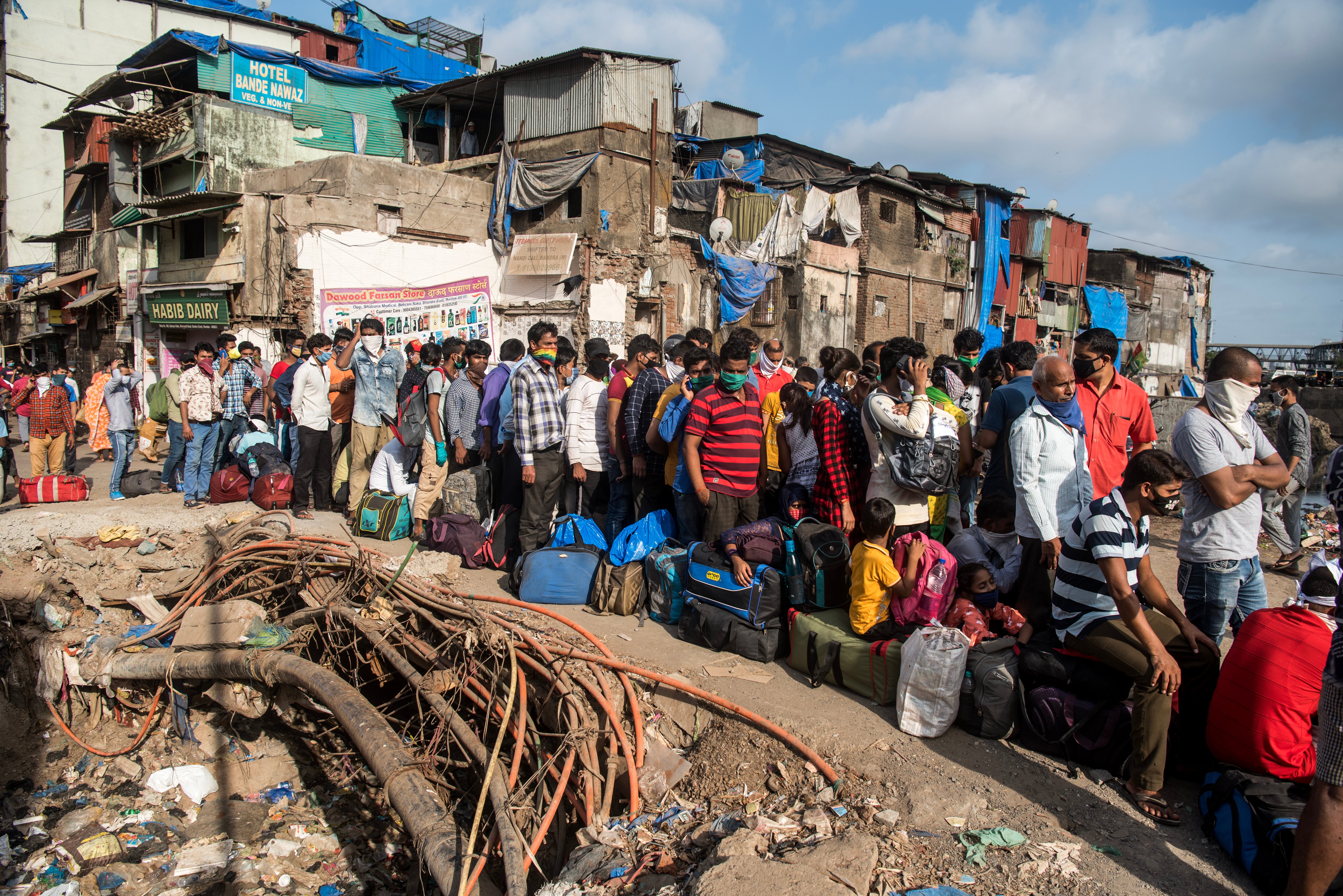 Migrantes en la India. | Foto: Shutterstock