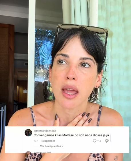 Del video publicado por Cande Molfese | Fuente: TikTok/candee.molfese