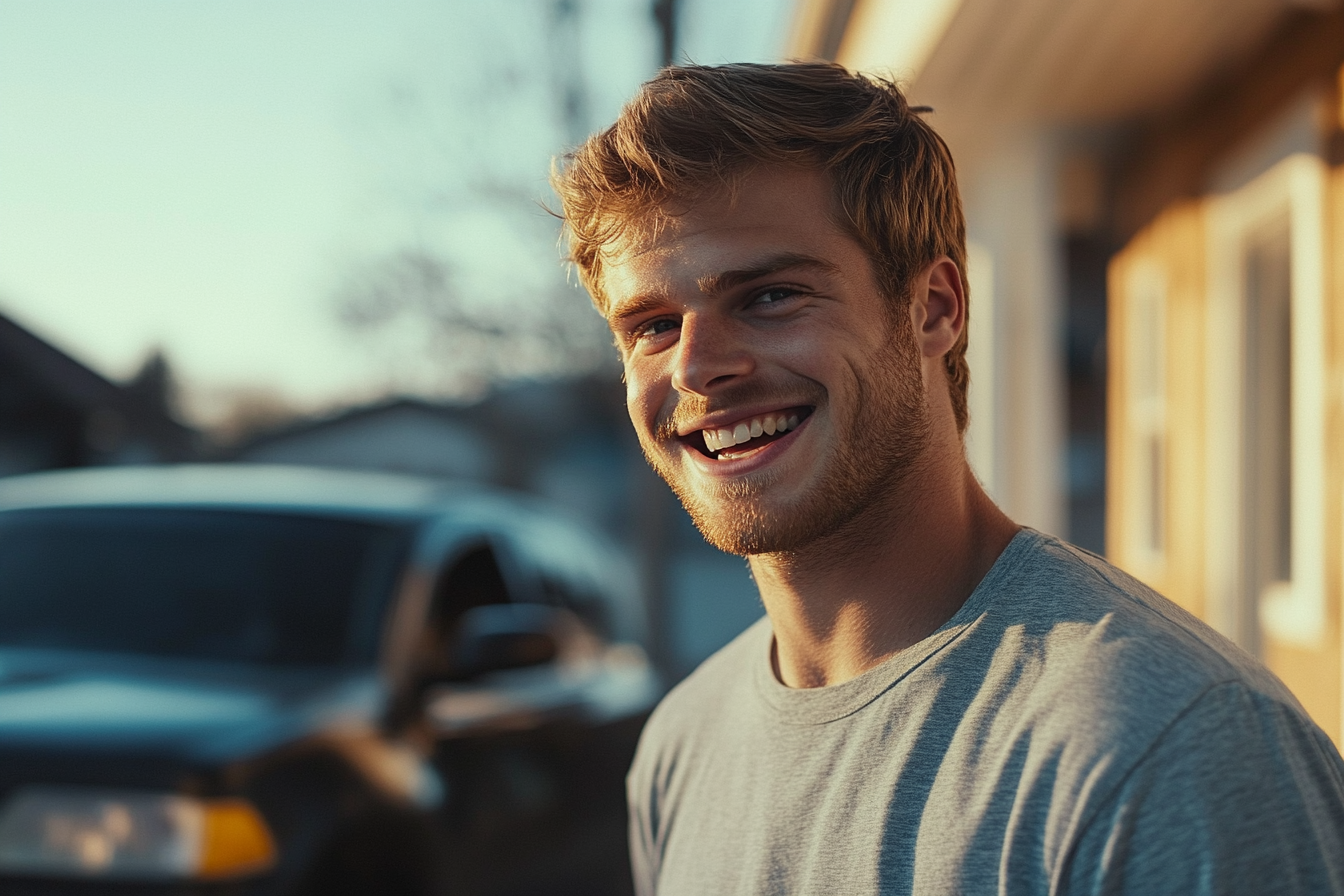 Un hombre sonriendo | Fuente: Midjourney