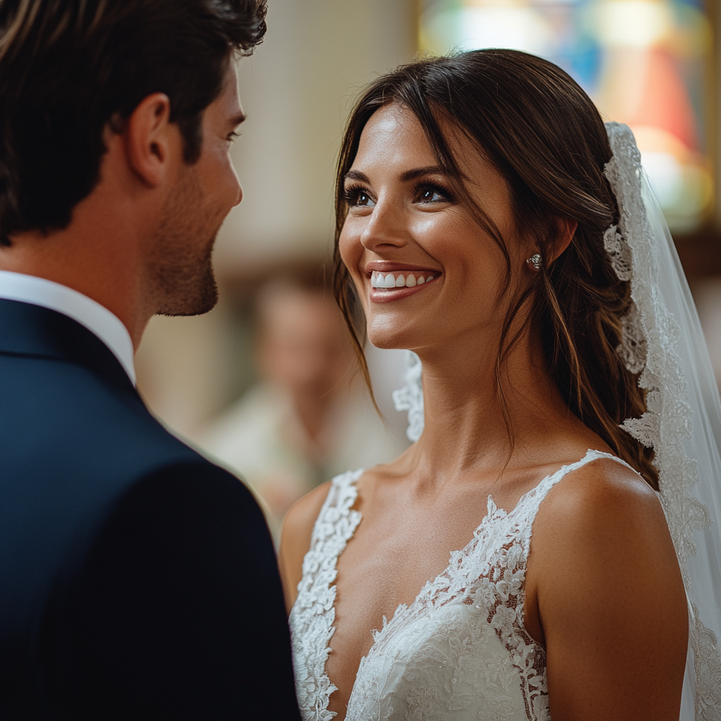 Unos novios en el altar | Fuente: Midjourney