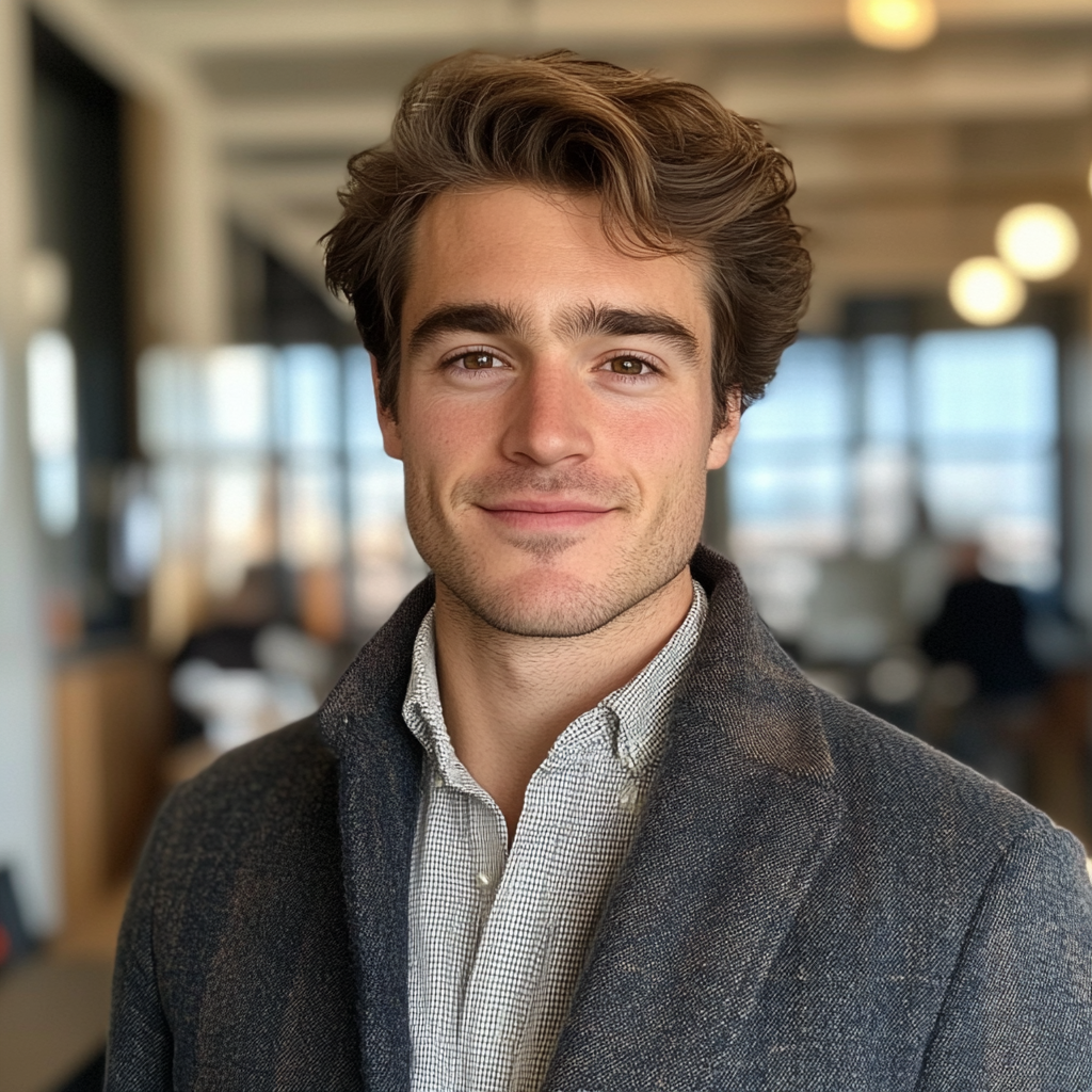 Un hombre sonriente | Fuente: Midjourney