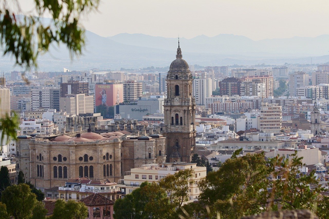 Vista aérea de la ciudad de Málaga. | Foto: Pixabay