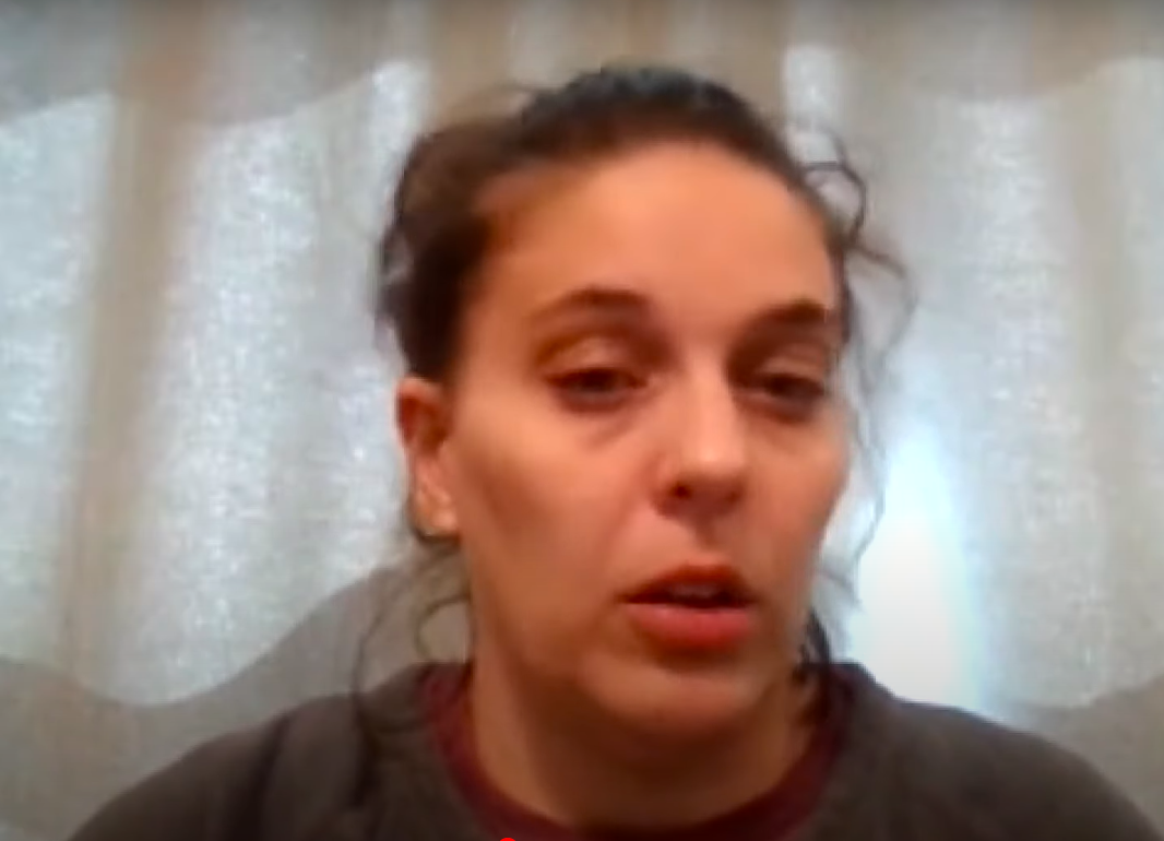 Ashlee Dahlberg expresando su dolor por la pérdida de Liam Dahlberg. | Fuente: YouTube/WTHR