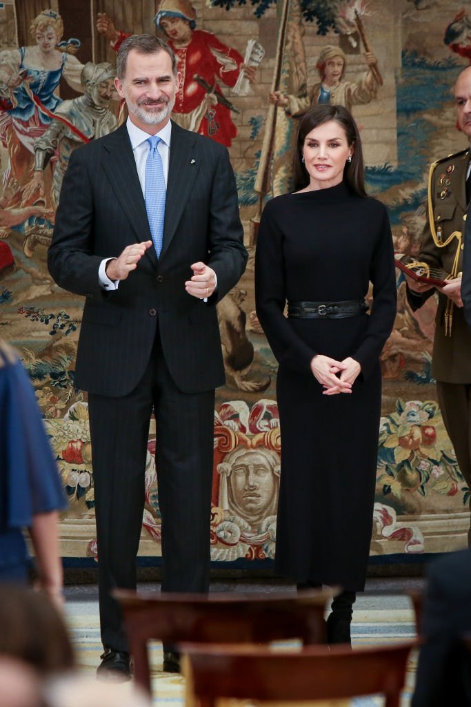 El rey Felipe VI y la reina Letizia en los 'Premios Nacionales de Investigación' en el Palacio El Pardo, el 17 de febrero de 2020 en Madrid, España. | Foto: Getty Images