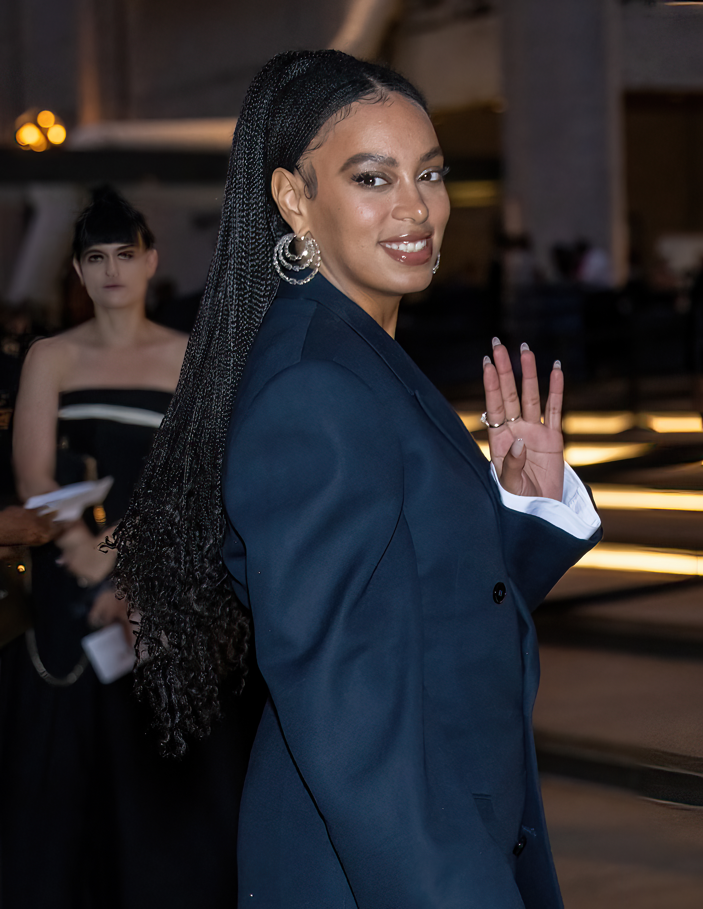 Solange Knowles llegando a la Gala de la Moda de Otoño del Ballet de Nueva York 2022 en el Lincoln Center de Nueva York, el 28 de septiembre de 2022 | Fuente: Getty Images