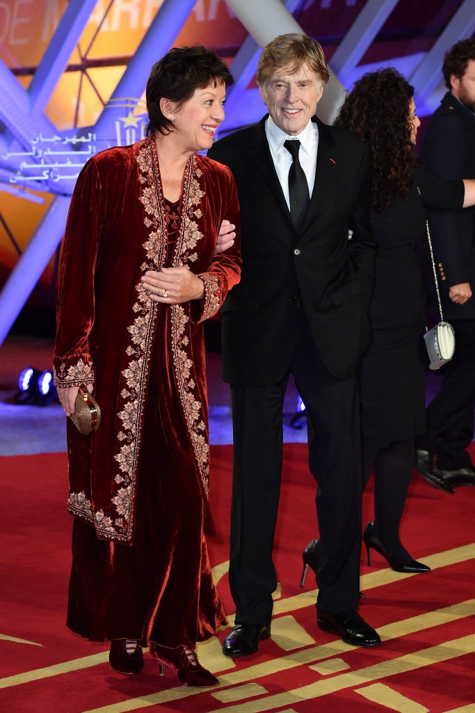 Sibylle Szaggars y Robert Redford asisten al homenaje al actor durante el 18º Festival Internacional de Cine de Marrakech en 2019. | Foto: Getty Images