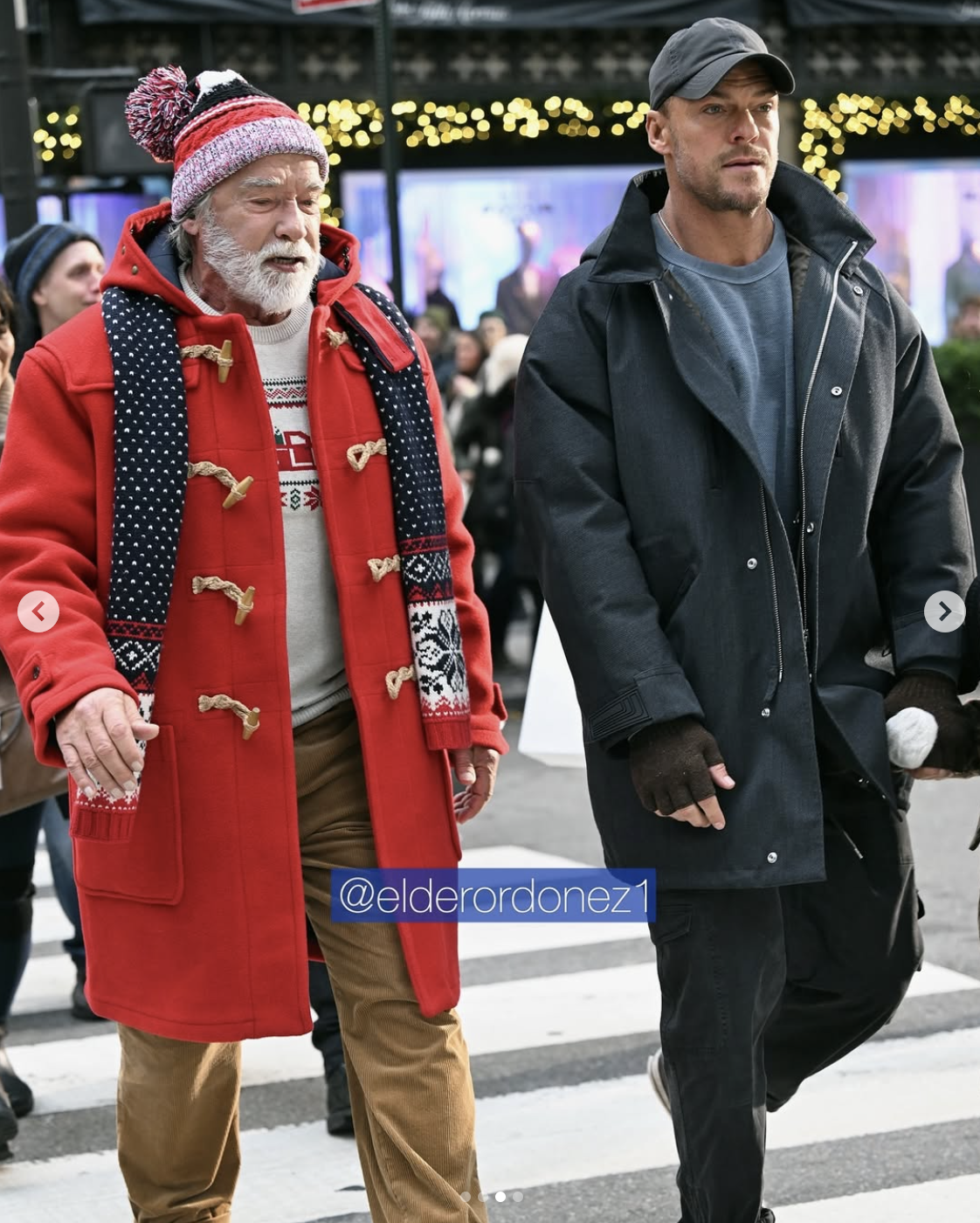 Arnold Schwarzenegger pasea con Alan Ritchson en Nueva York, publicado el 16 de diciembre de 2024 | Fuente: Instagram.com/elderordonez1