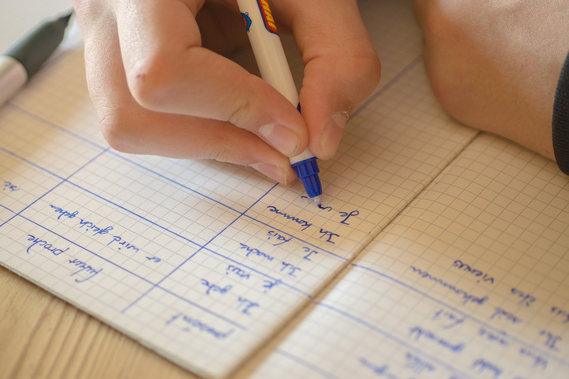 Estudiante tomando notas. | Foto: Pixabay