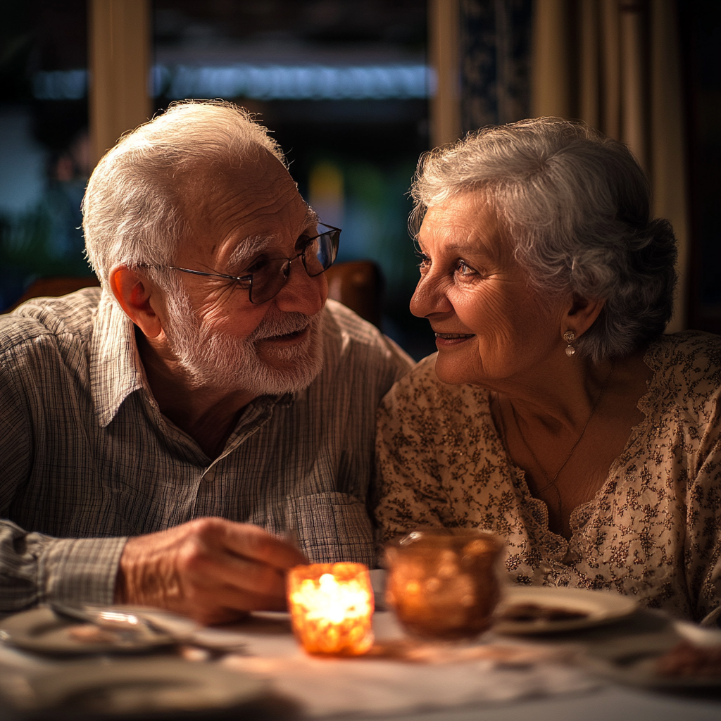 Una feliz pareja de ancianos | Fuente: Midjourney