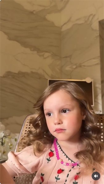 Pampita grabó a su hija Anita mientras le hacía varias preguntas | Fuente: Instagram/anagarciamoritan