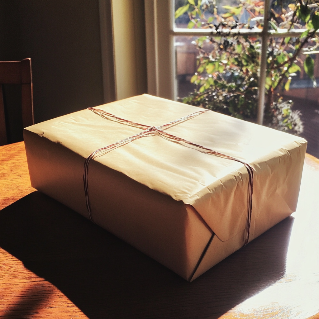 Una caja sobre una mesa | Fuente: Midjourney