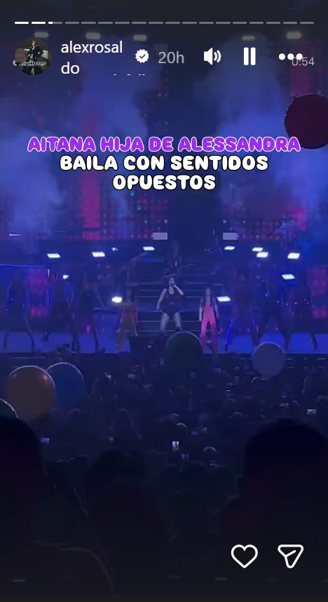 El escenario donde Aitana hizo su debut como bailarina junto a Alessandra Rosaldo | Fuente: Instagram/alexrosaldo