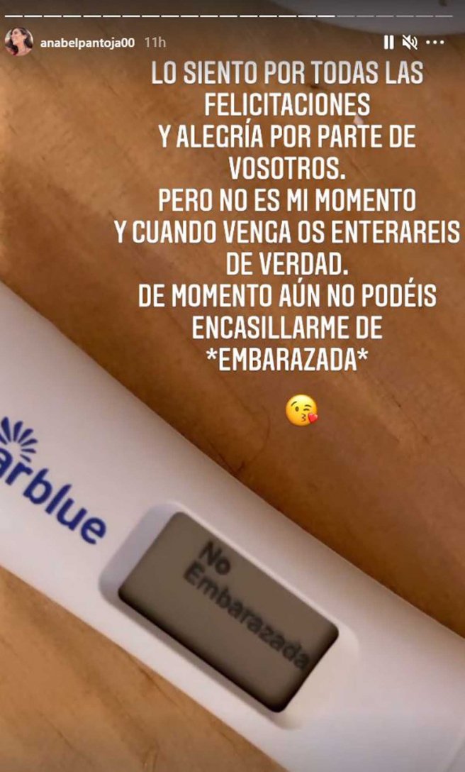 Anabel Pantoja se repite prueba de embarazo y sale negativa. | Foto: Captura de Instagram/anabelpantoja00.
