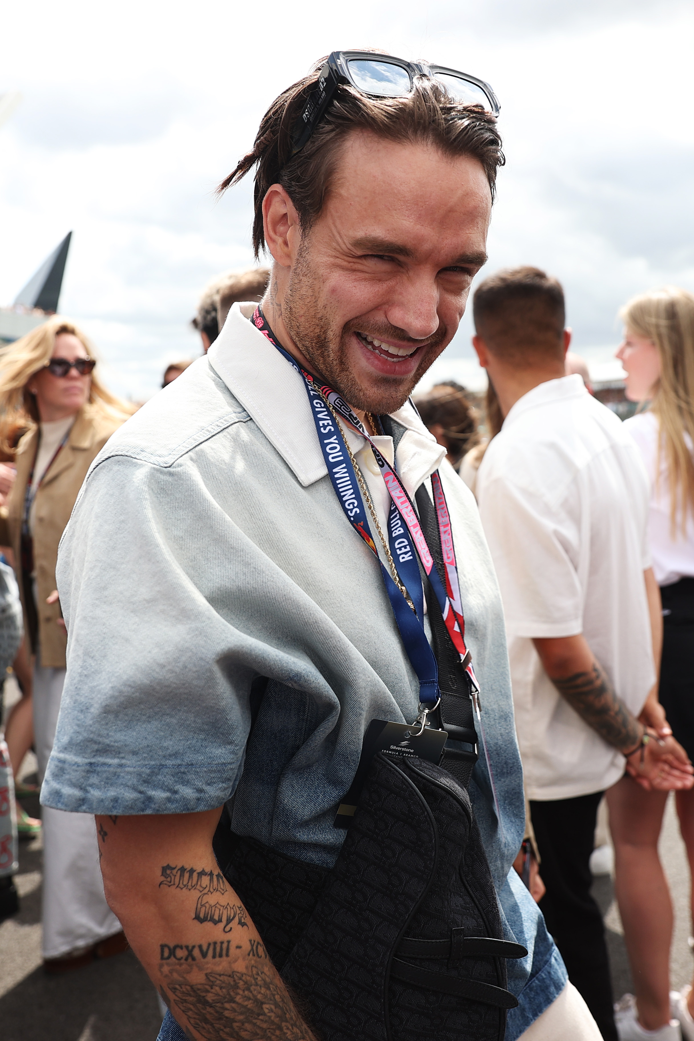 Liam Payne en el circuito de Silverstone en Northampton, Inglaterra 9 de julio de 2023 | Fuente: Getty Images