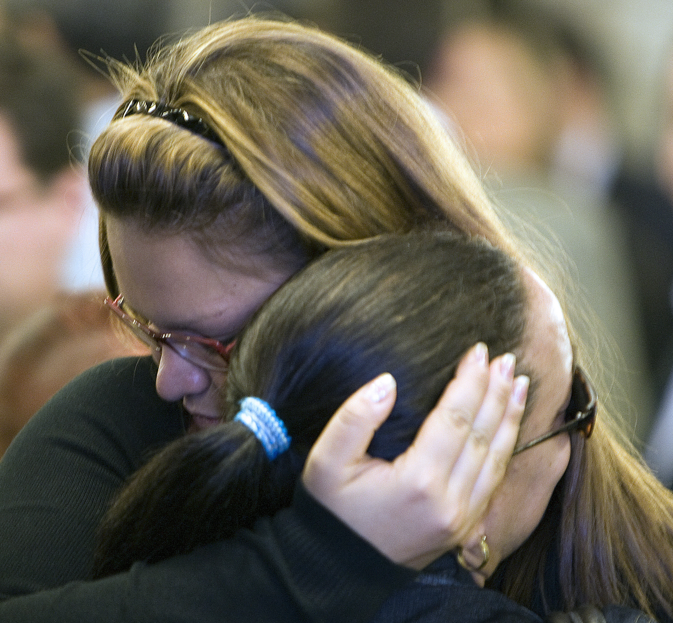 Familiares de los fallecidos en el accidente del vuelo 447 de Air France en Río de Janeiro, Brasil, en 2009 | Fuente: Getty Images