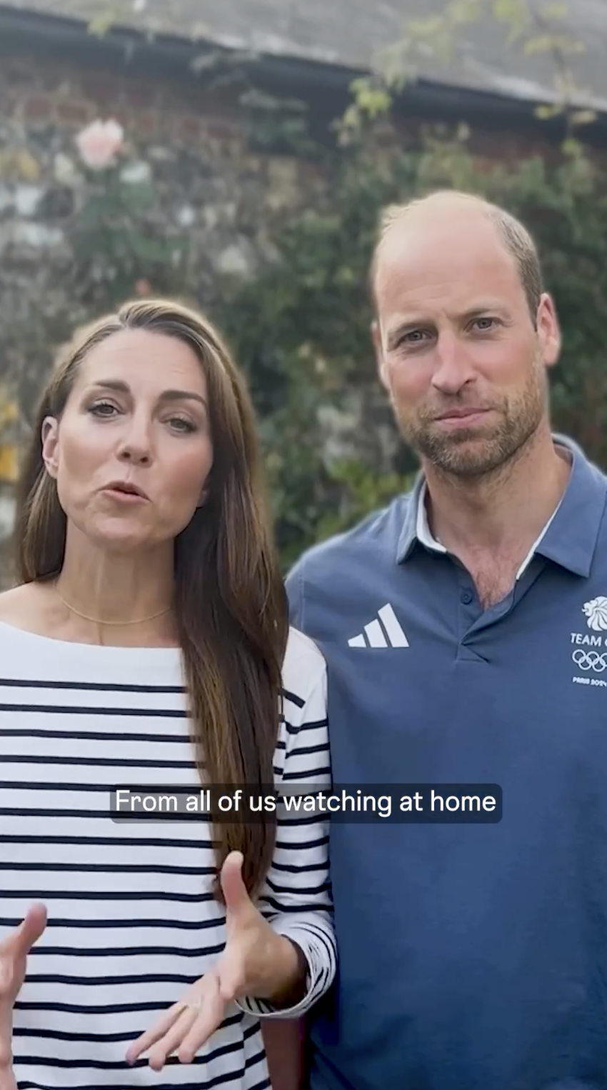 Una captura de pantalla del príncipe William y la princesa Catherine tomada de un vídeo compartido el 11 de agosto de 2024 | Fuente: Instagram/princeandprincessofwales