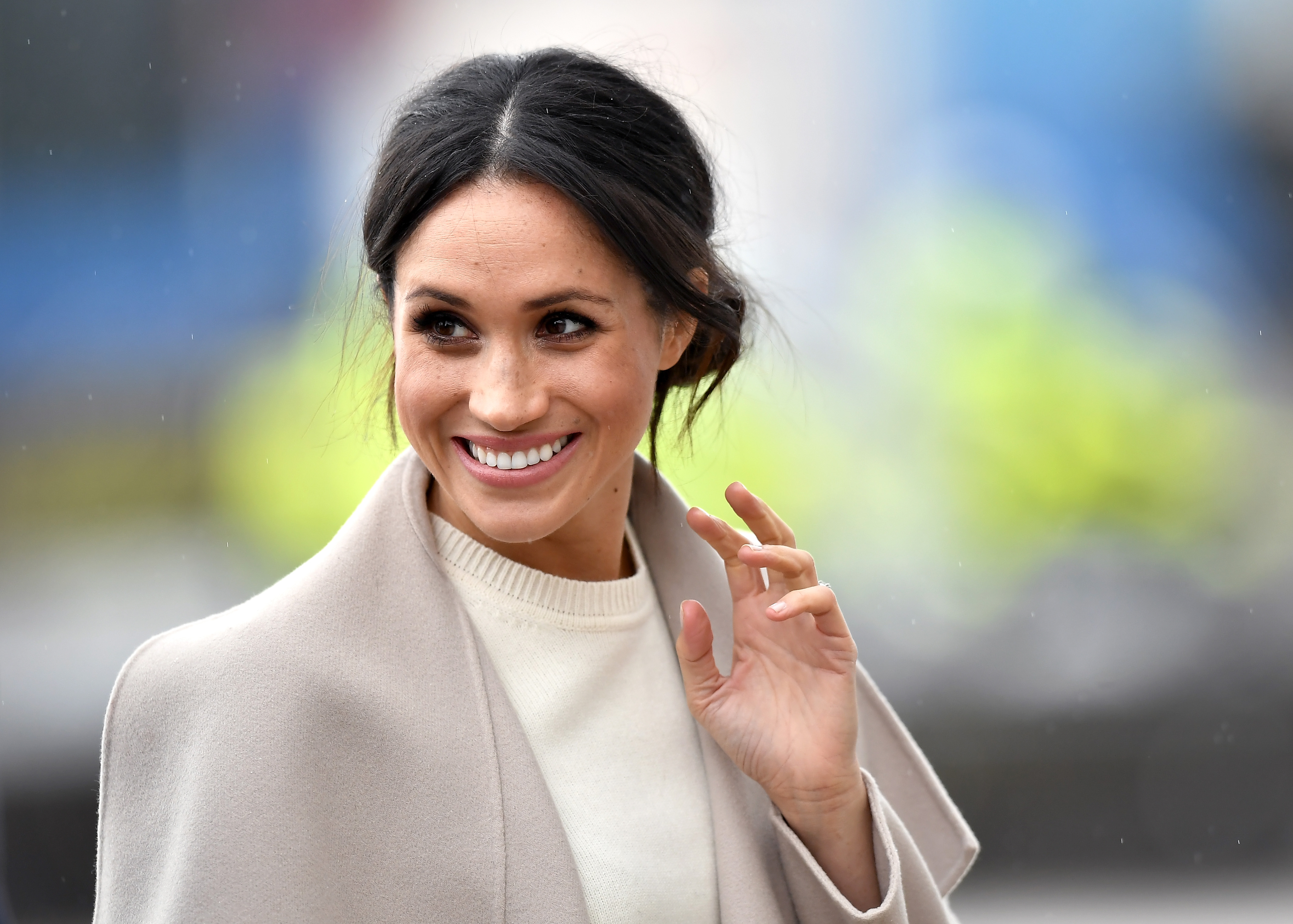 Meghan Markle durante un viaje a Irlanda del Norte el 23 de marzo de 2018 en Belfast, Isla del Norte. | Fuente: Getty Images