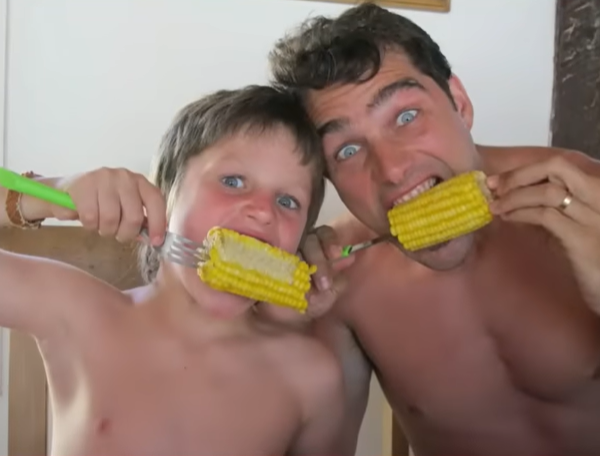 Hernán Drago y su hijo, Luka | Fuente: YouTube/Telefe