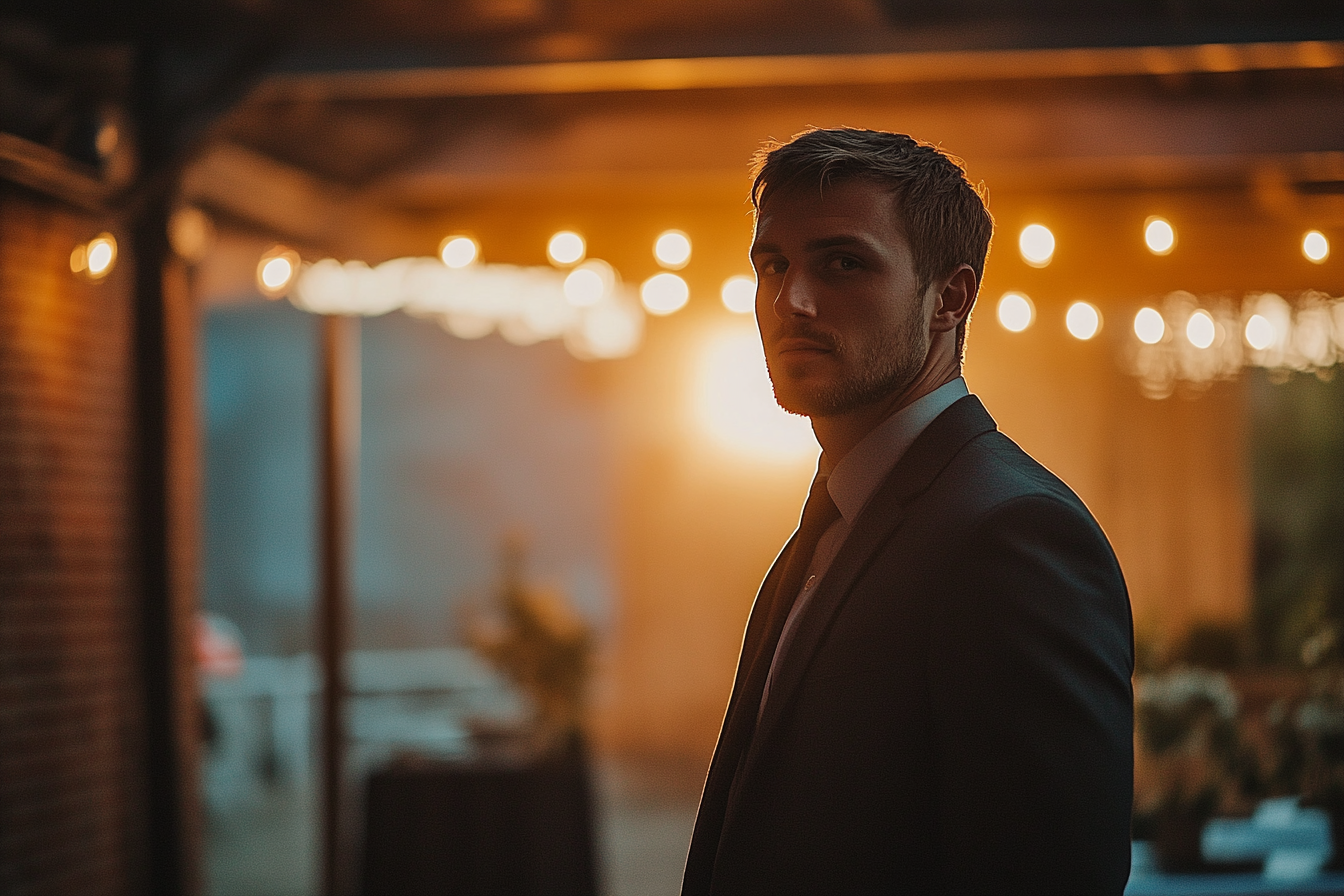 Un hombre en su boda | Fuente: Midjourney