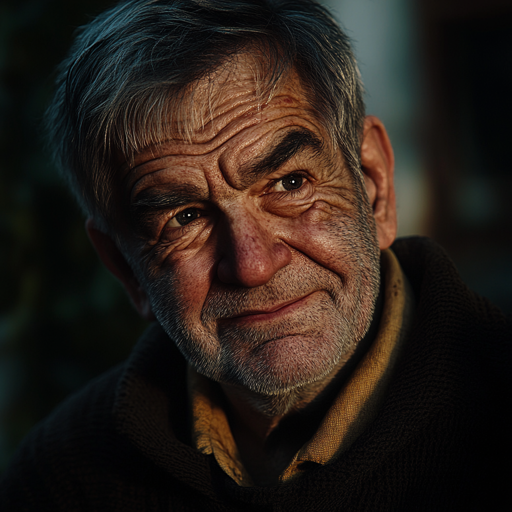 Un hombre mayor sonriente | Fuente: Midjourney