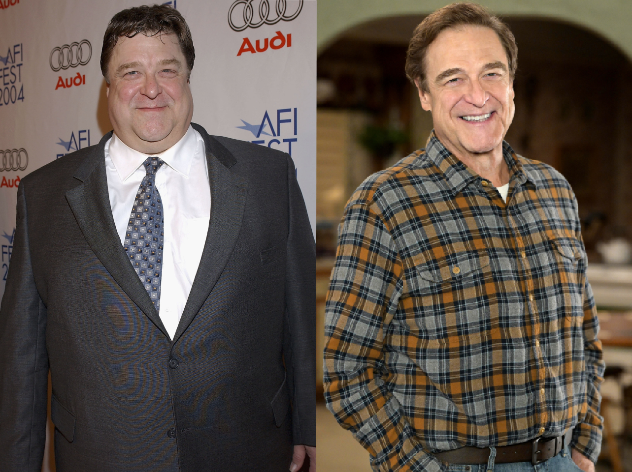 John Goodman antes y después de perder peso | Fuente: Getty Images