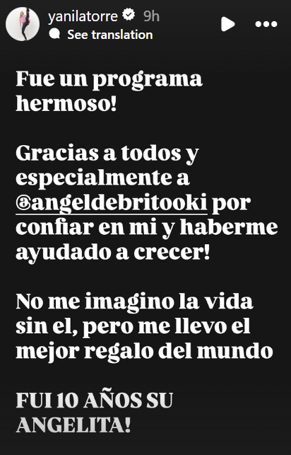 De las historias de Yanina Latorre | Fuente: Instagram/yanilatorre