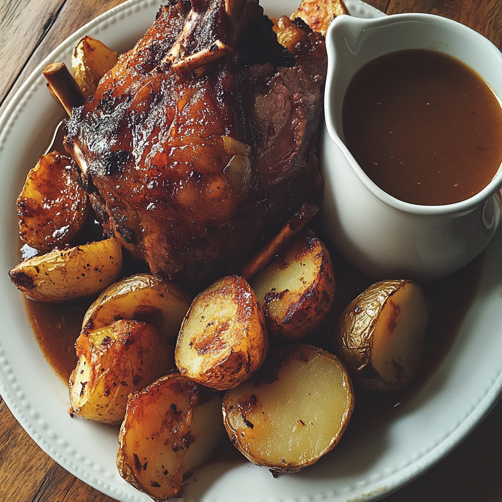 Un plato de comida | Fuente: Midjourney