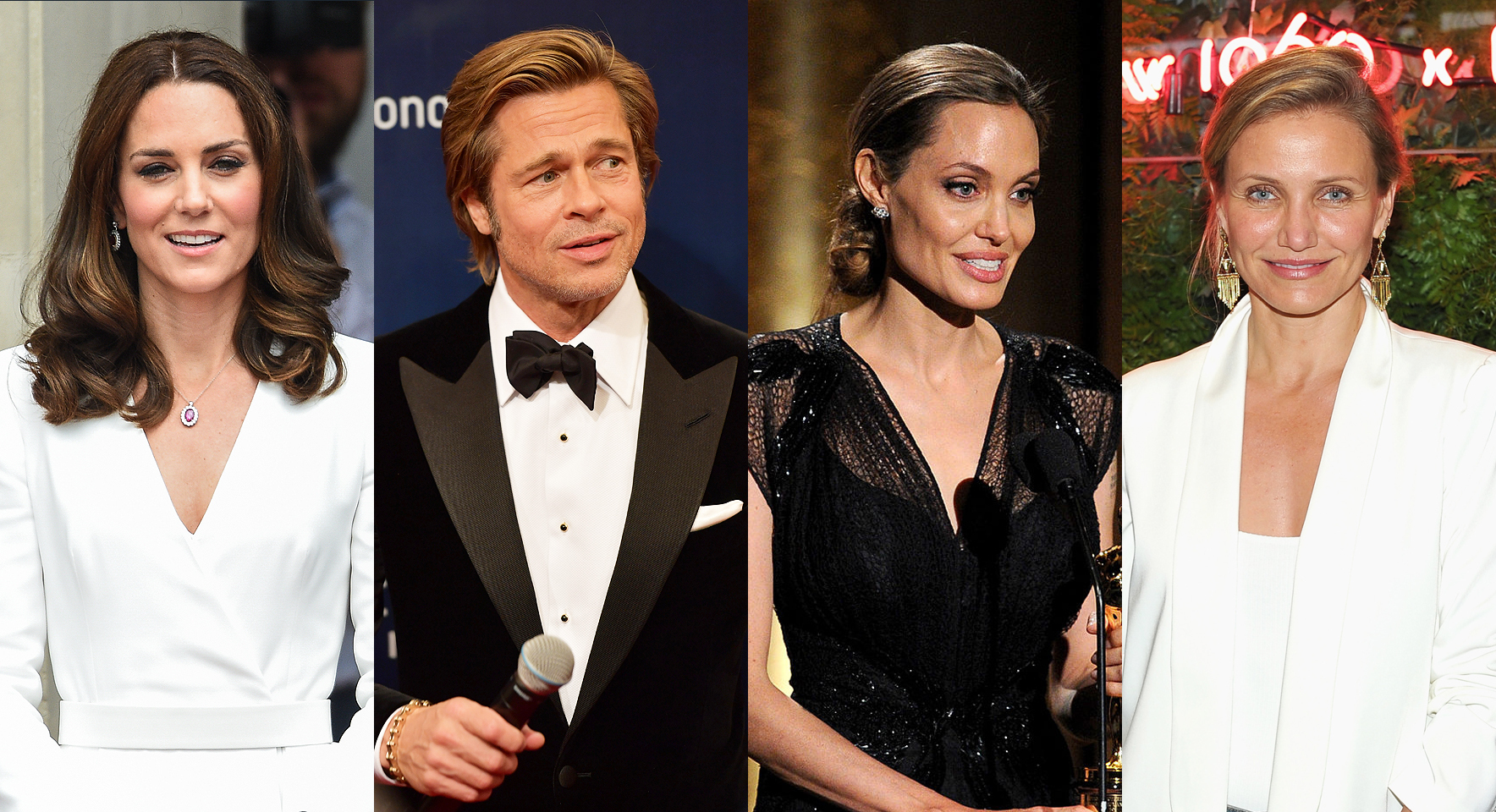 Kate Middleton, Brad Pitt, Angelina Jolie y Cameron Diaz | Foto: Getty Images