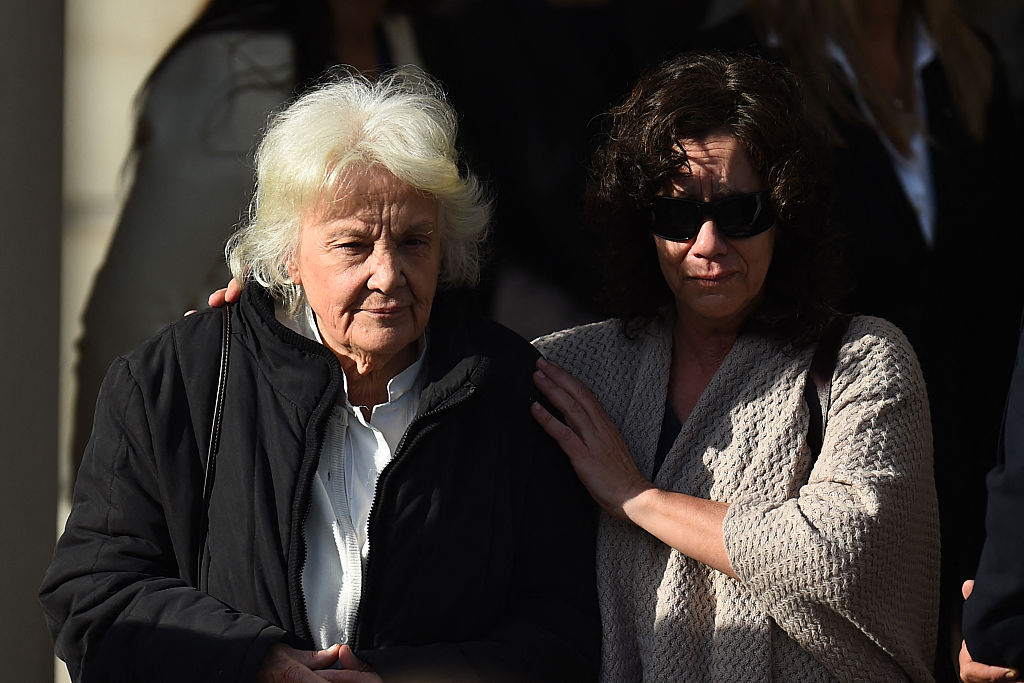 Lucia Topolansky, durante el cortejo fúnebre de Mujica en Montevideo, el 14 de mayo de 2025. | Foto: Getty Images