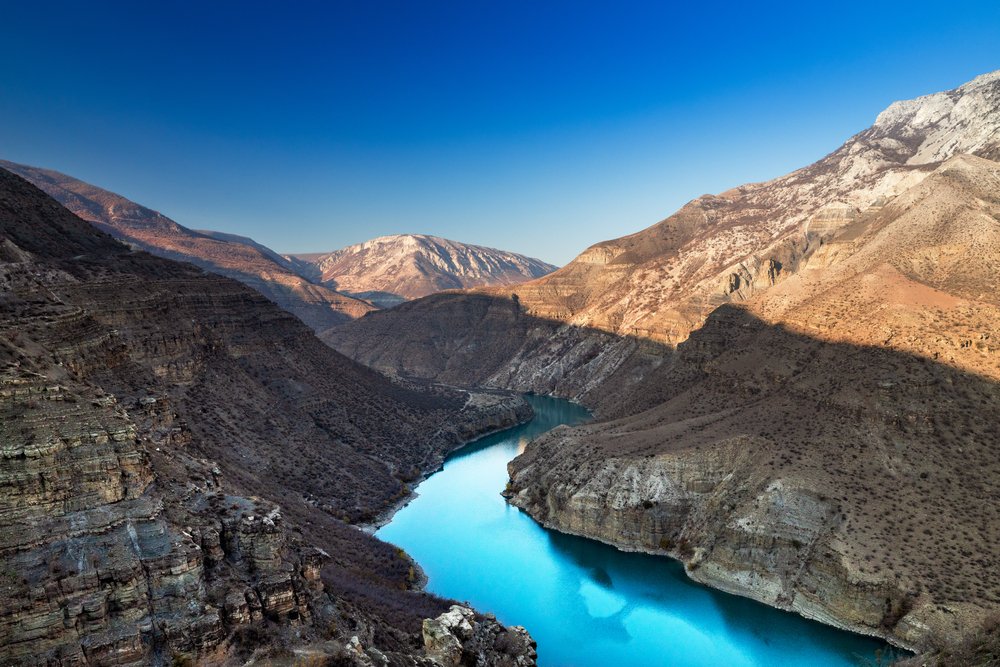 Cañón Sulak, República de Daguestán. Vista desde una de las cumbres, cerca del pueblo de Dubki. | Foto: Shutterstock