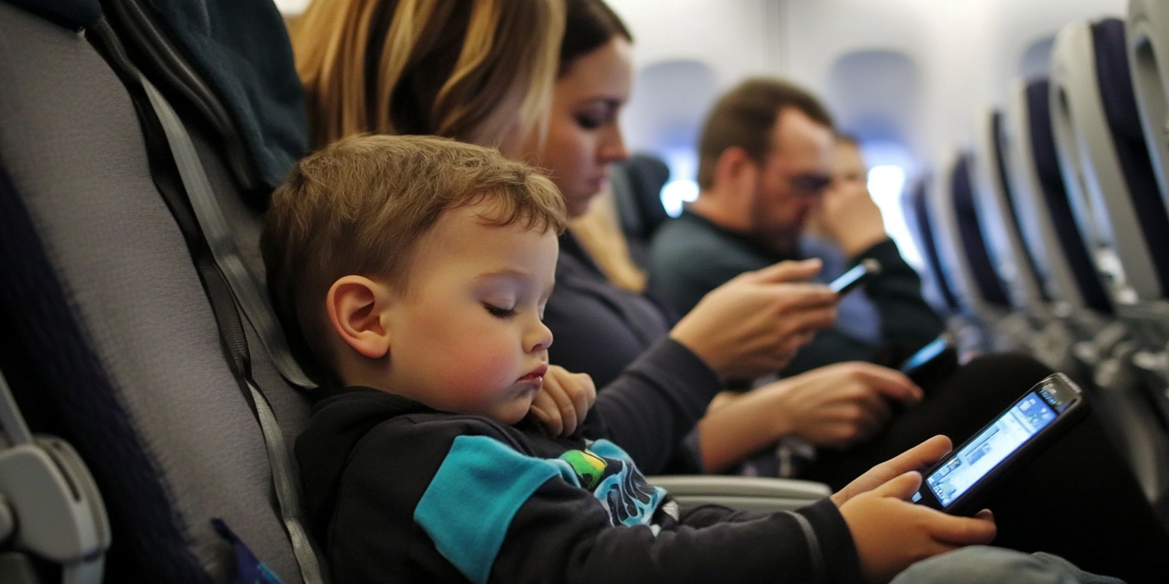 Un niño en el avión | Fuente: AmoMama