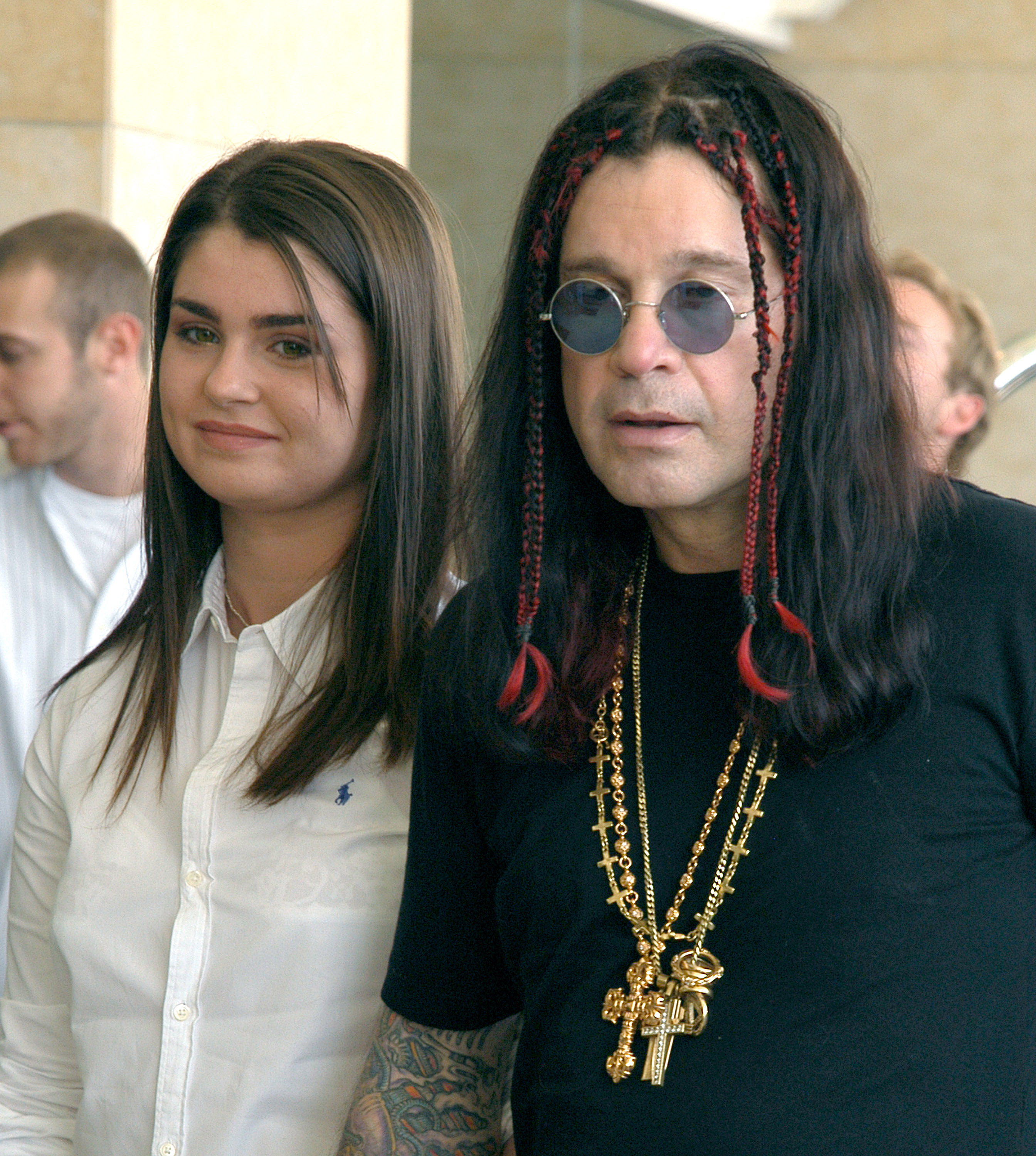 Aimee Osbourne y Ozzy Osbourne durante el Tour de Prensa por Cable TCA Julio 2003 en el Hotel Renaissance Hollywood en Hollywood, California, Estados Unidos, el 8 de julio de 2003 | Fuente: Getty Images