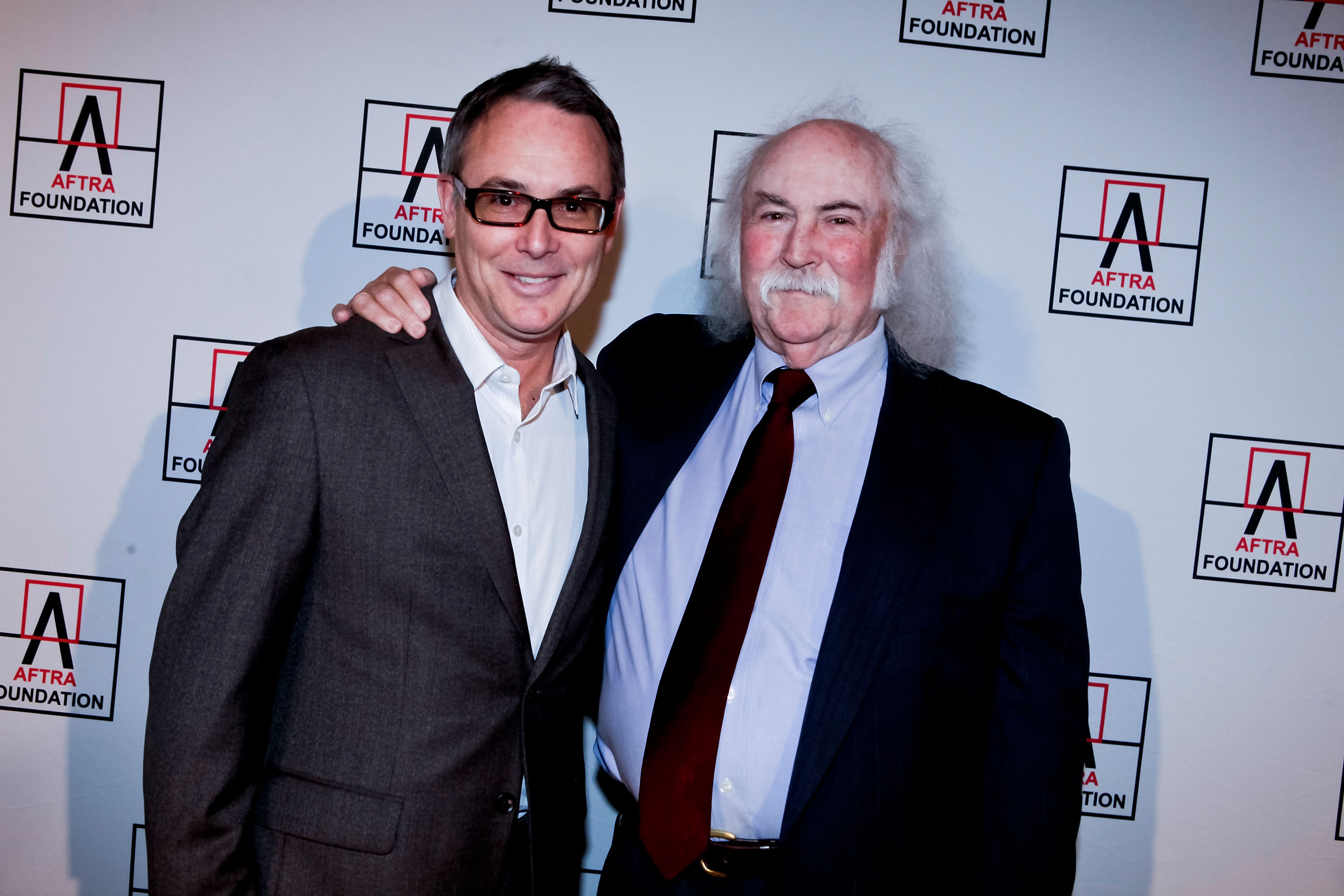 James Raymond y David Crosby, el 21 de marzo de 2011 en Los Ángeles, California. | Foto: Getty Images