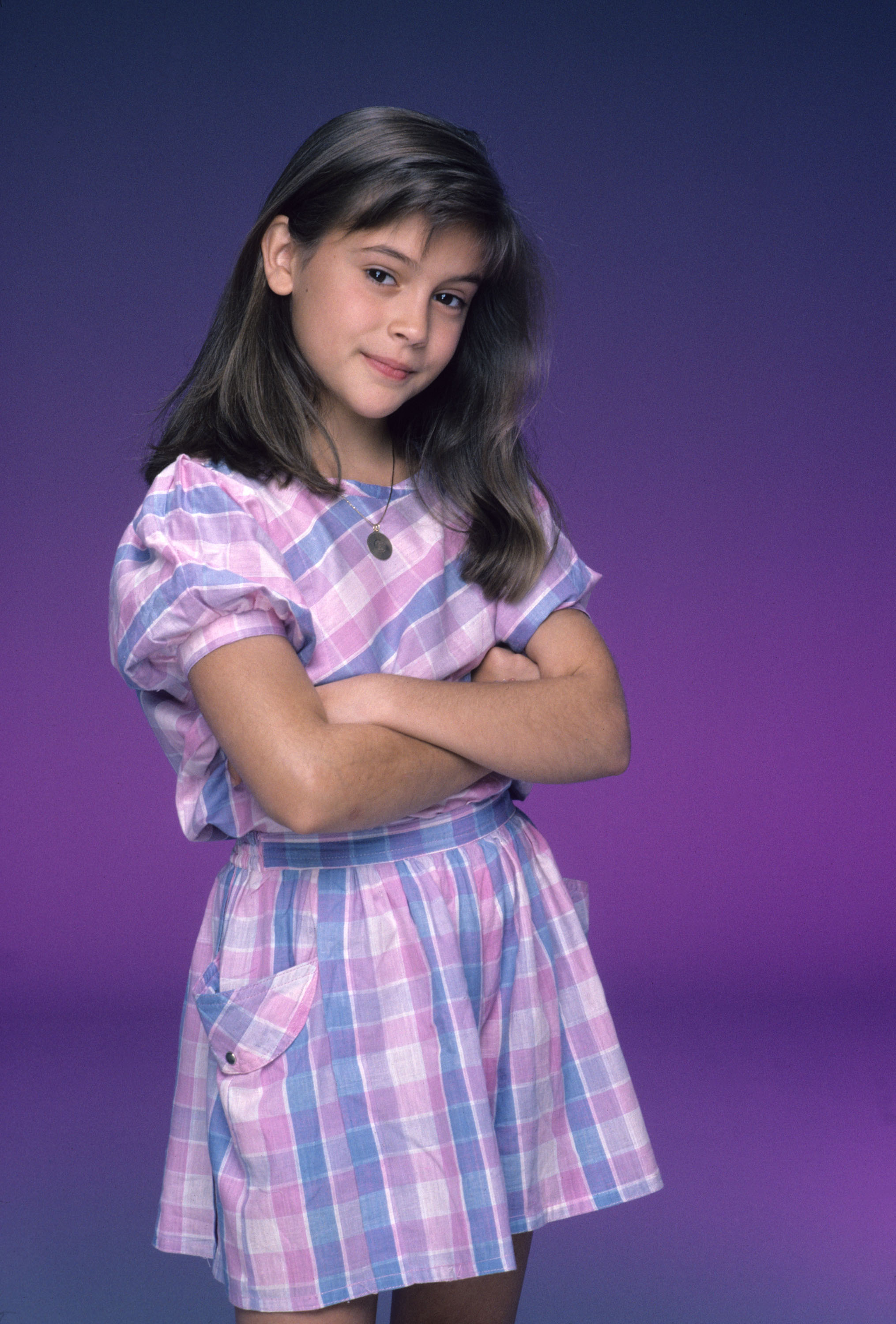 Alyssa Milano en "Who's The Boss", el 20 de septiembre de 1984. | Fuente: Getty Images